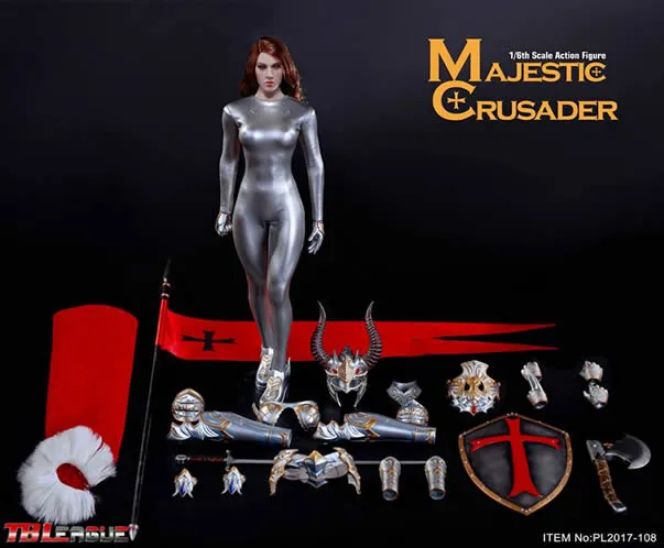 1:6 Majestic Crusader Female Custom Figure Phicen TBLeague (LAST CHANCE)