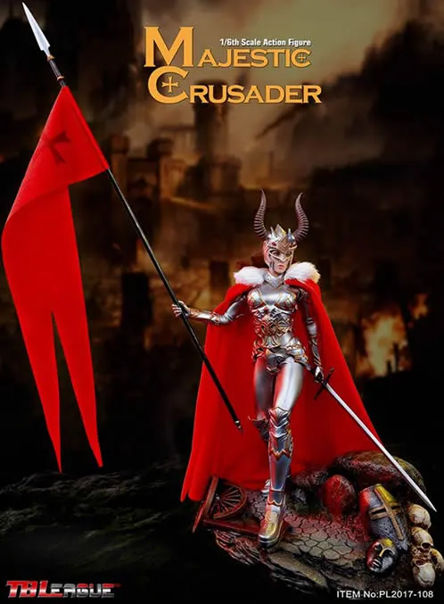 1:6 Majestic Crusader Female Custom Figure Phicen TBLeague (LAST CHANCE)