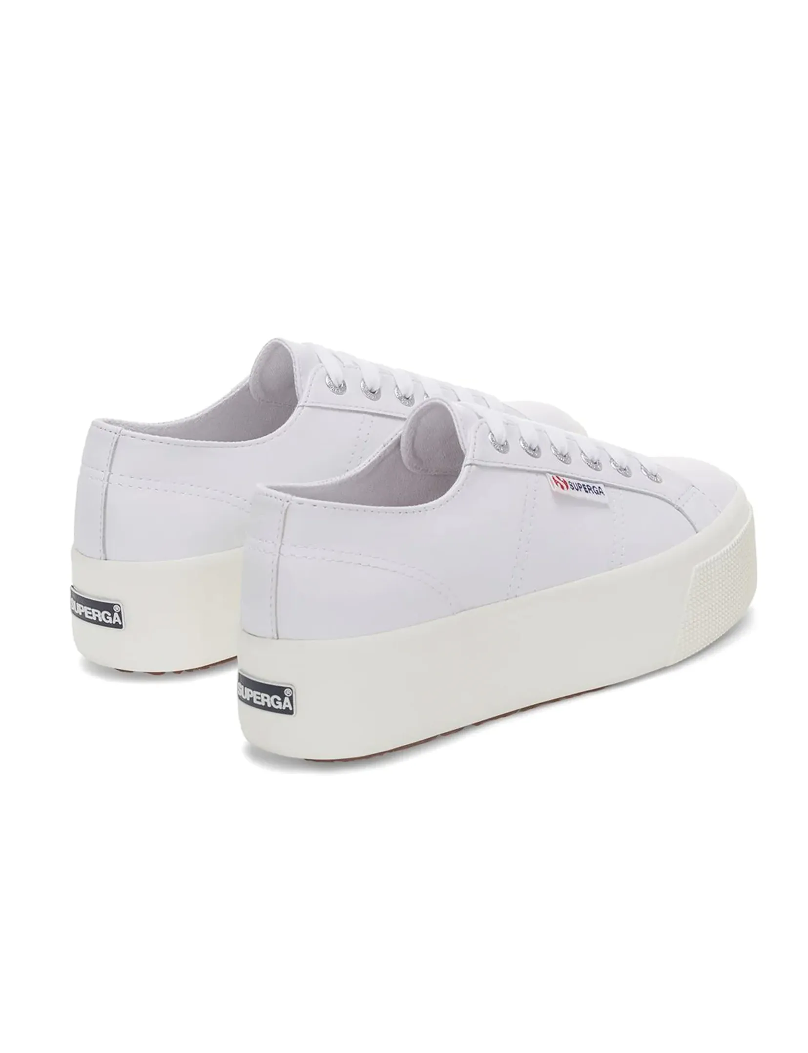 2790 Nappa Leather Platform Sneaker, Optic White