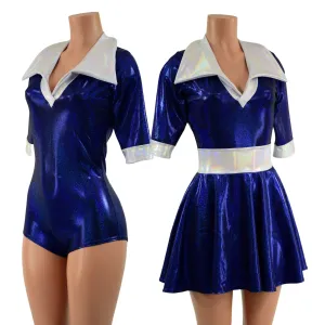 2PC Sailor Skirt and Romper Set