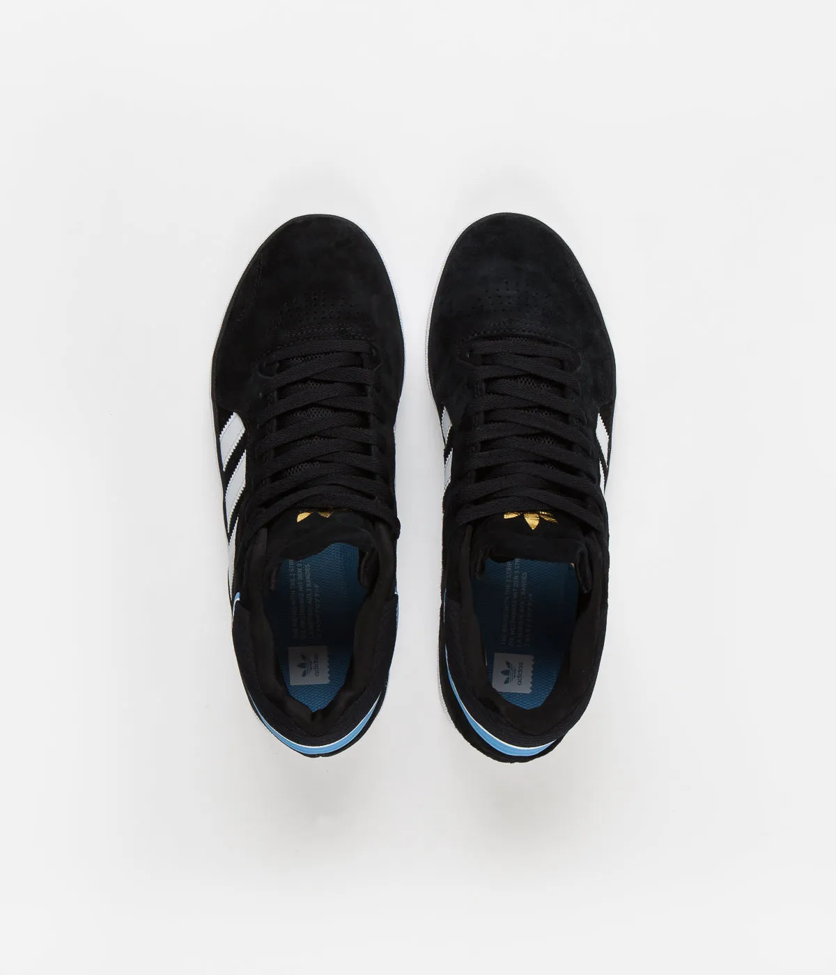 Adidas Tyshawn Shoes - Core Black / White / Light Blue