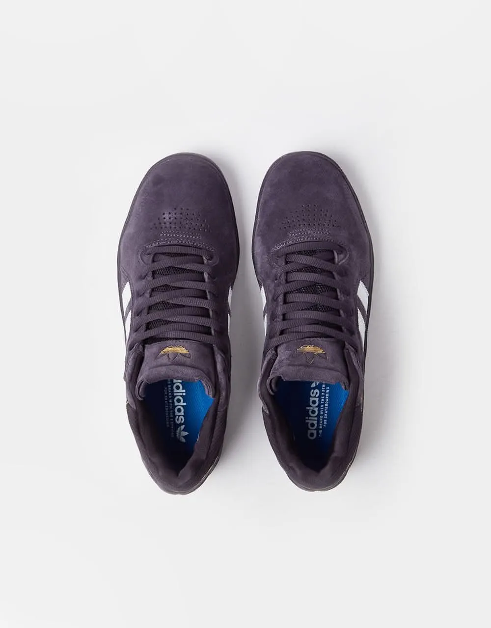 adidas Tyshawn Skate Shoes - Aurora Black/White/Bluebird