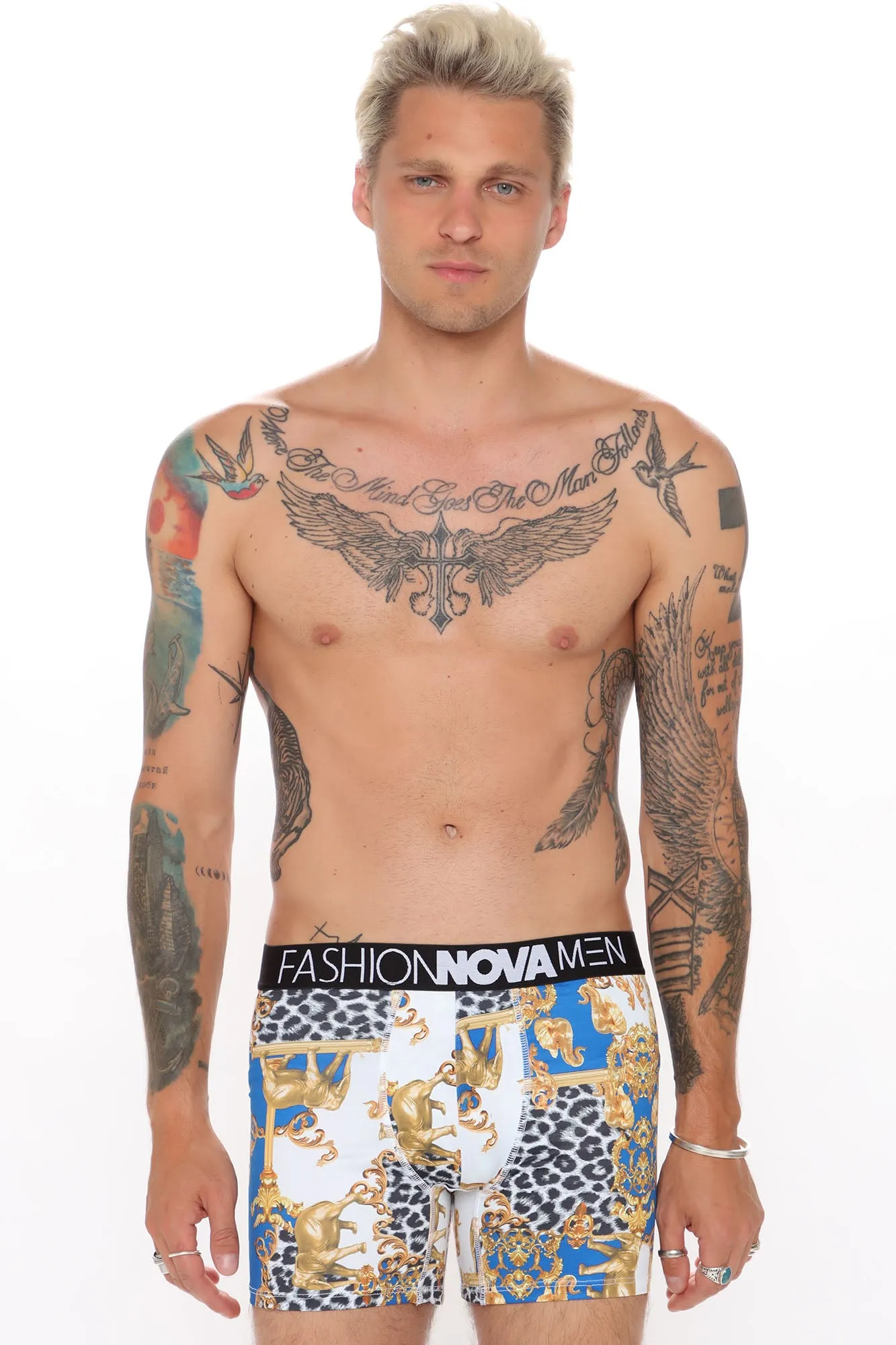 Adonis Boxer Trunks - Blue/combo