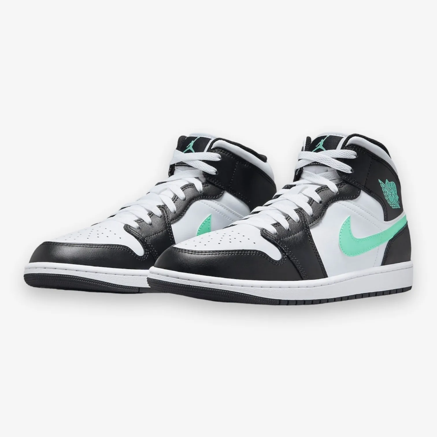 Air Jordan 1 Mid white green glow black DQ8426-103