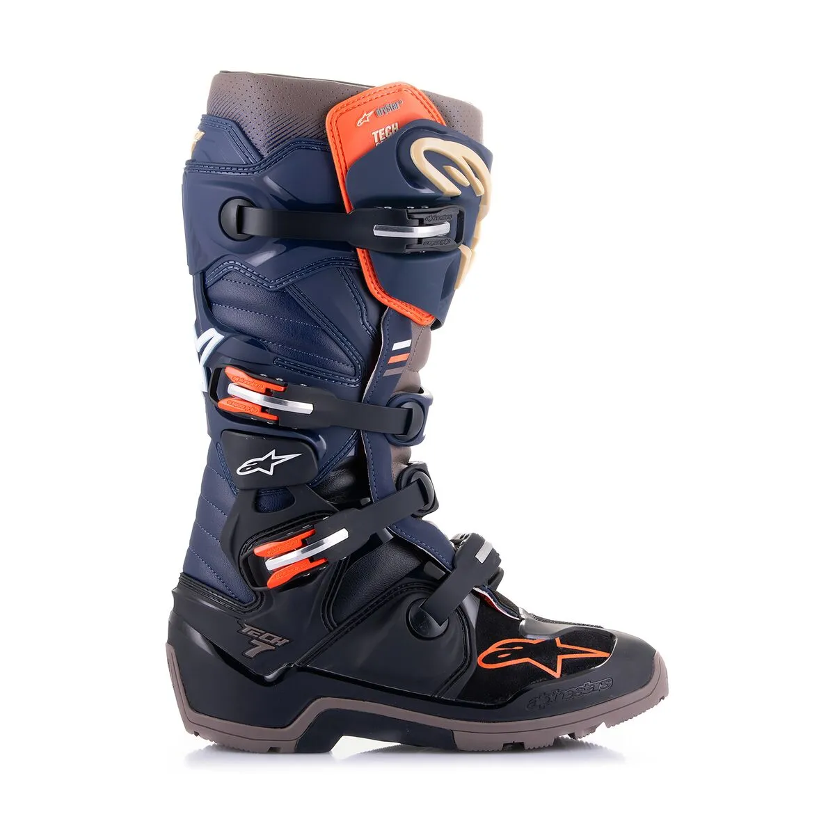 Alpinestars Tech 7 Enduro Drystar Boots Black Navy Warm Grey