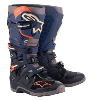 Alpinestars Tech 7 Enduro Drystar Boots Black Navy Warm Grey