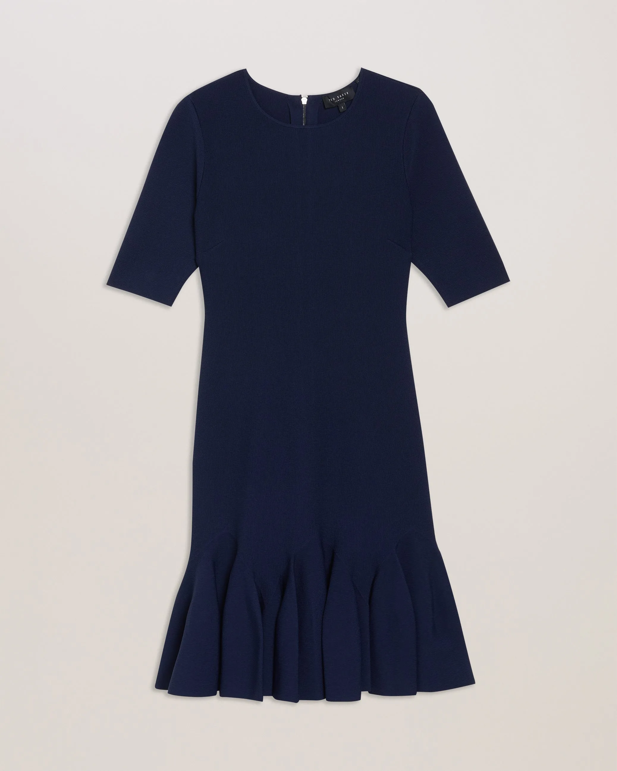 Alzann Mini Skater Dress Navy