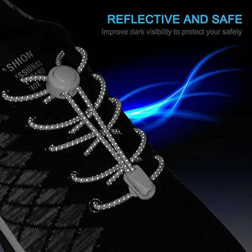 AMLY | 4 Pairs of Elastic No Tie Shoelaces