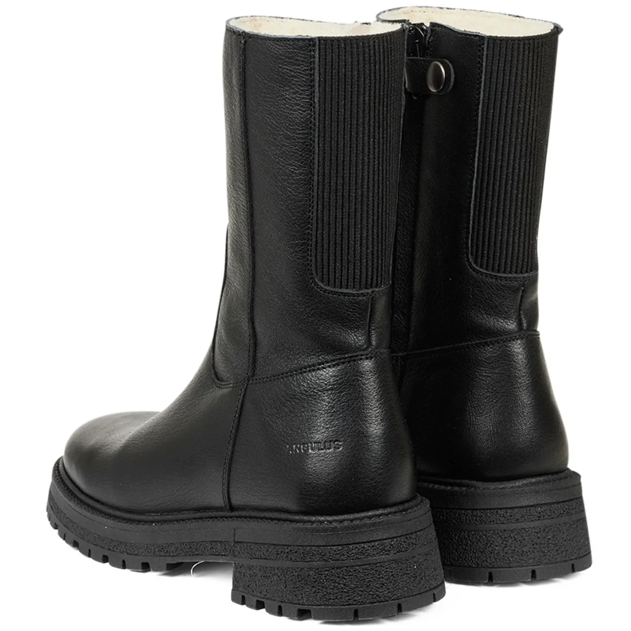 Angulus Mid-Cut Boots With Zipper Black/Black