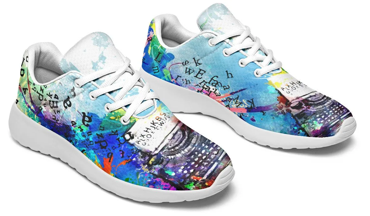 Artistic Type Writer Sneakers