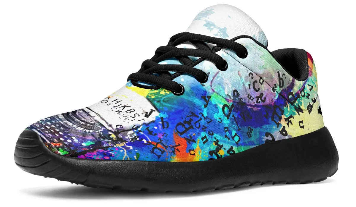 Artistic Type Writer Sneakers