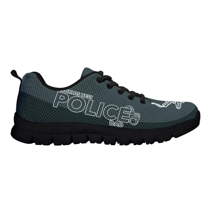 Awesome World's Best Police Dad Sneakers Father's Day Gift