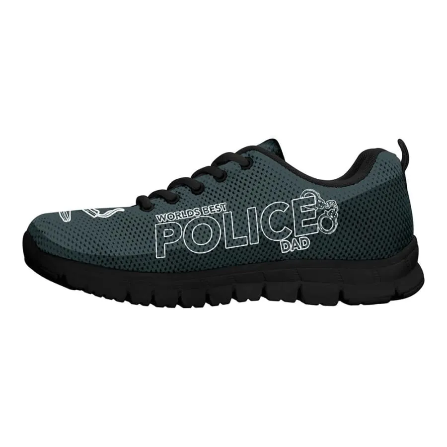 Awesome World's Best Police Dad Sneakers Father's Day Gift