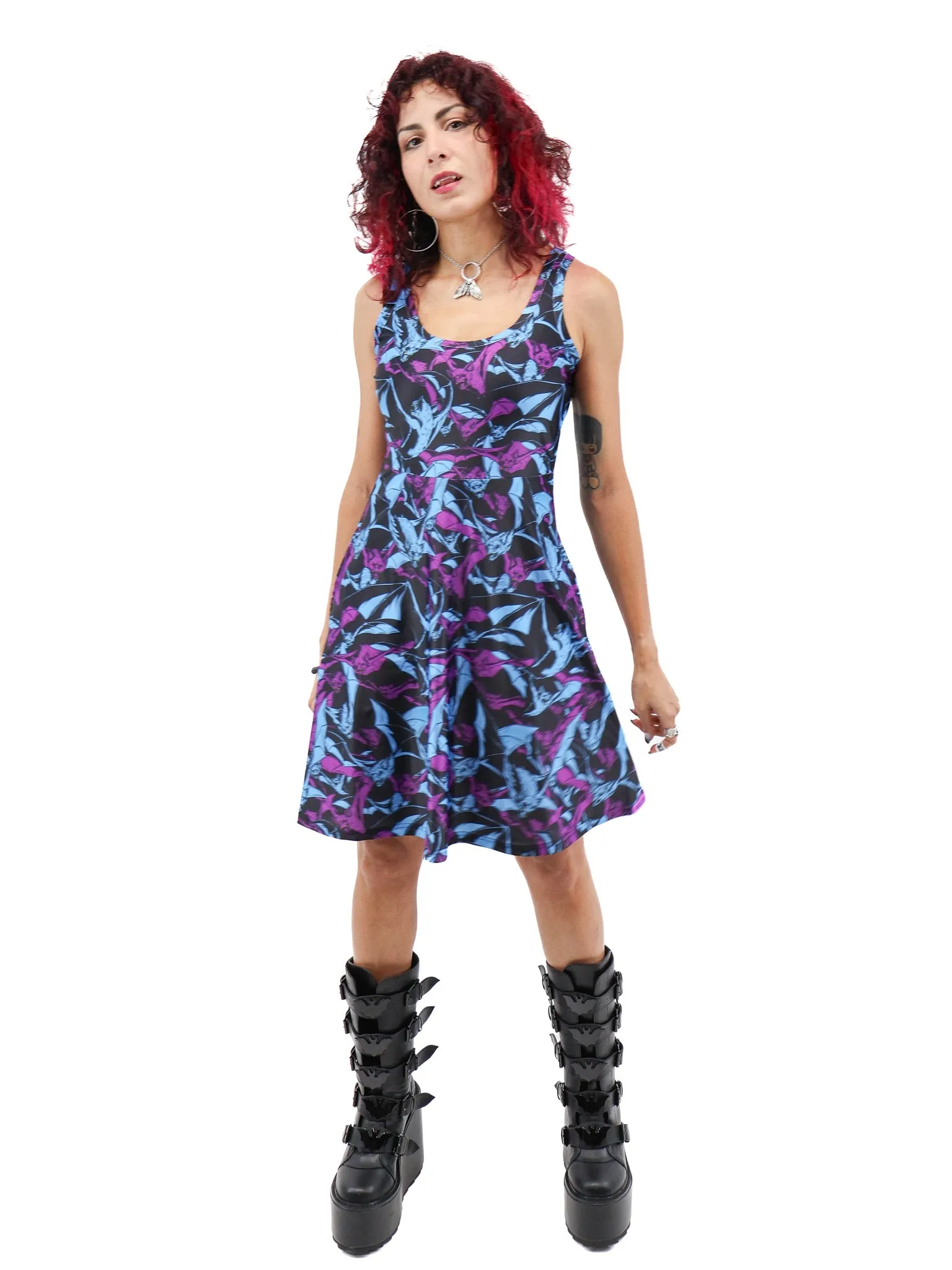 Bats! Skater Dress SEVENTH INK