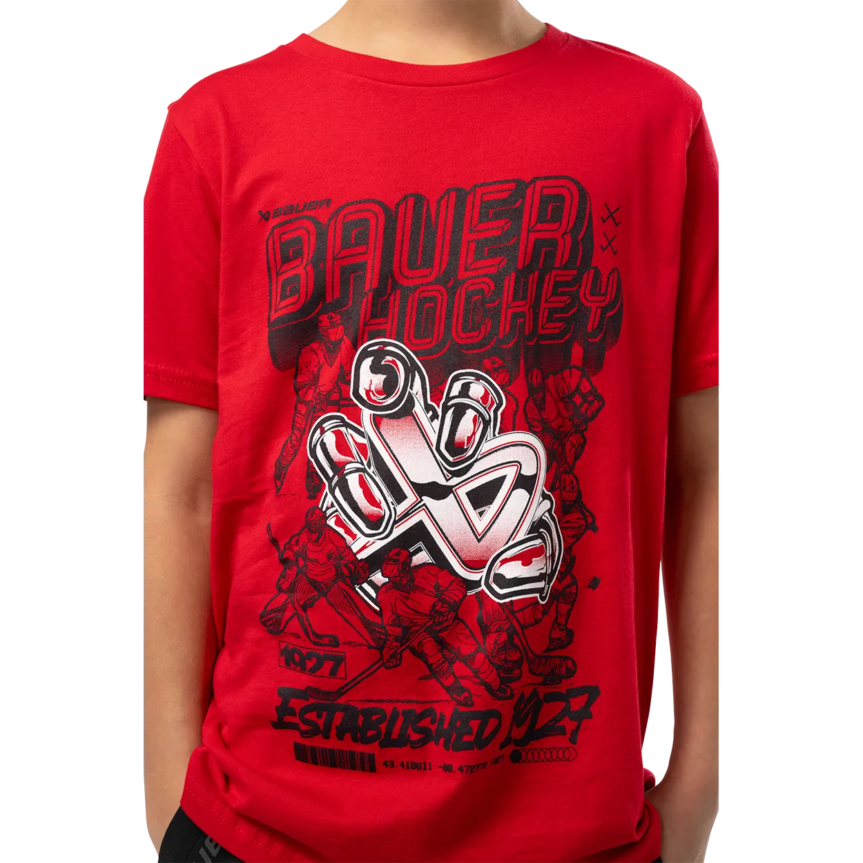 BAUER SHORTSLEEVE ICON SKATER TEE YOUTH