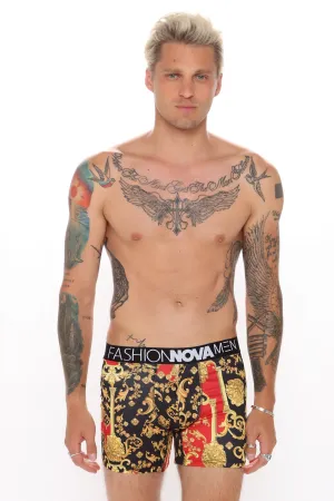 Beverly Hills Boxer Trunks - Black/combo