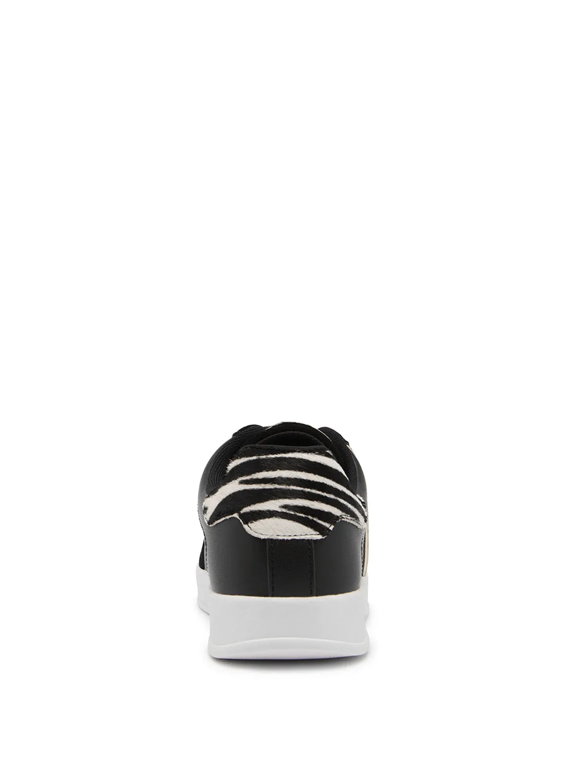 Black Aviana Zebra Low Top Sneakers