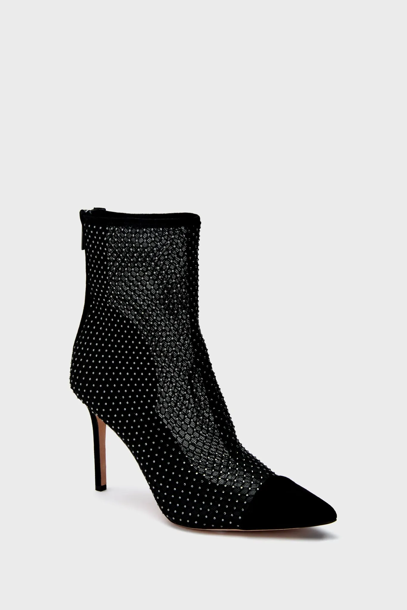 Black Diamond Mesh Lisa Cap Toe Boots