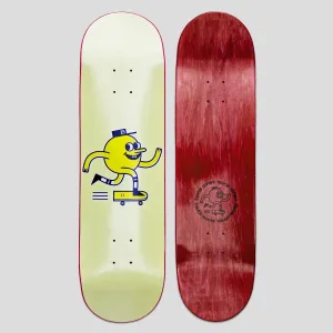 Blast Skates Mascot Pastel Deboss Mascot Logo Skateboard Deck - 8.375