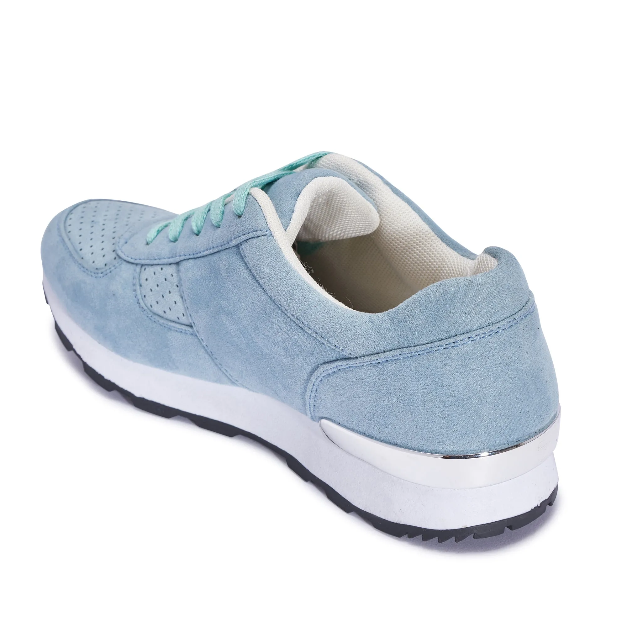 Blue Lace Up Trainer