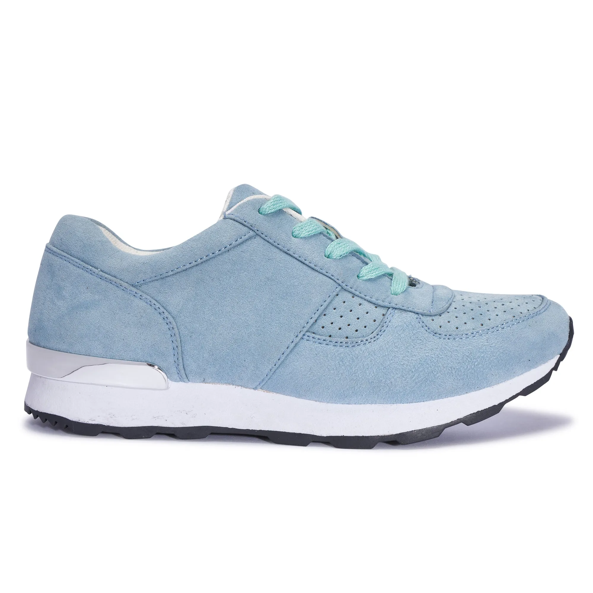 Blue Lace Up Trainer