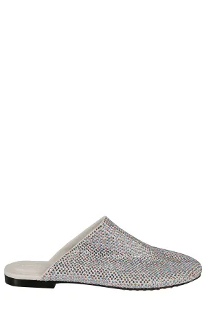 Bottega Veneta Crystal Embellished Slip-On Flats