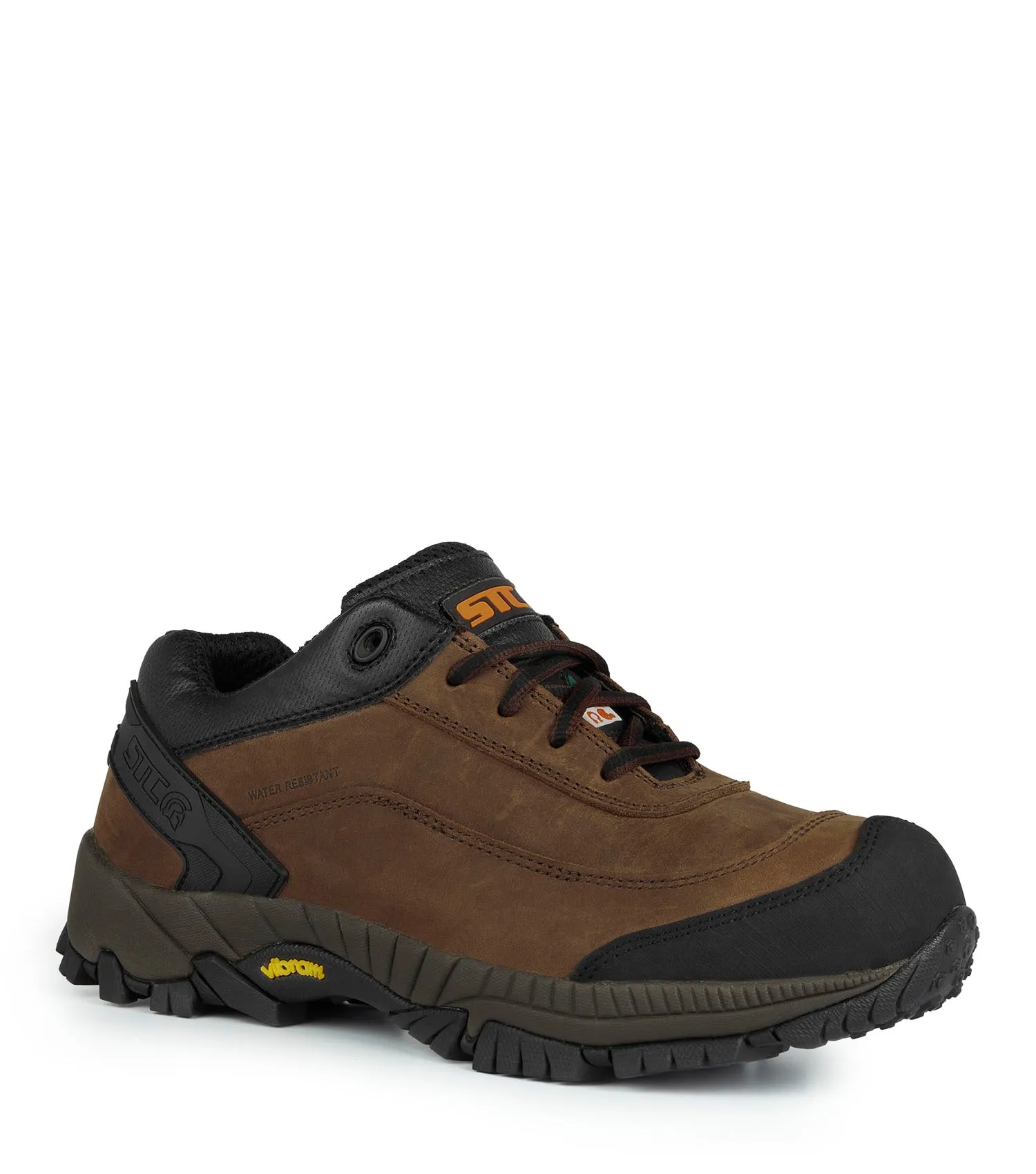 Bruce, Brown | Athletic Leather Work Shoes | Vibram TC4  Outsole