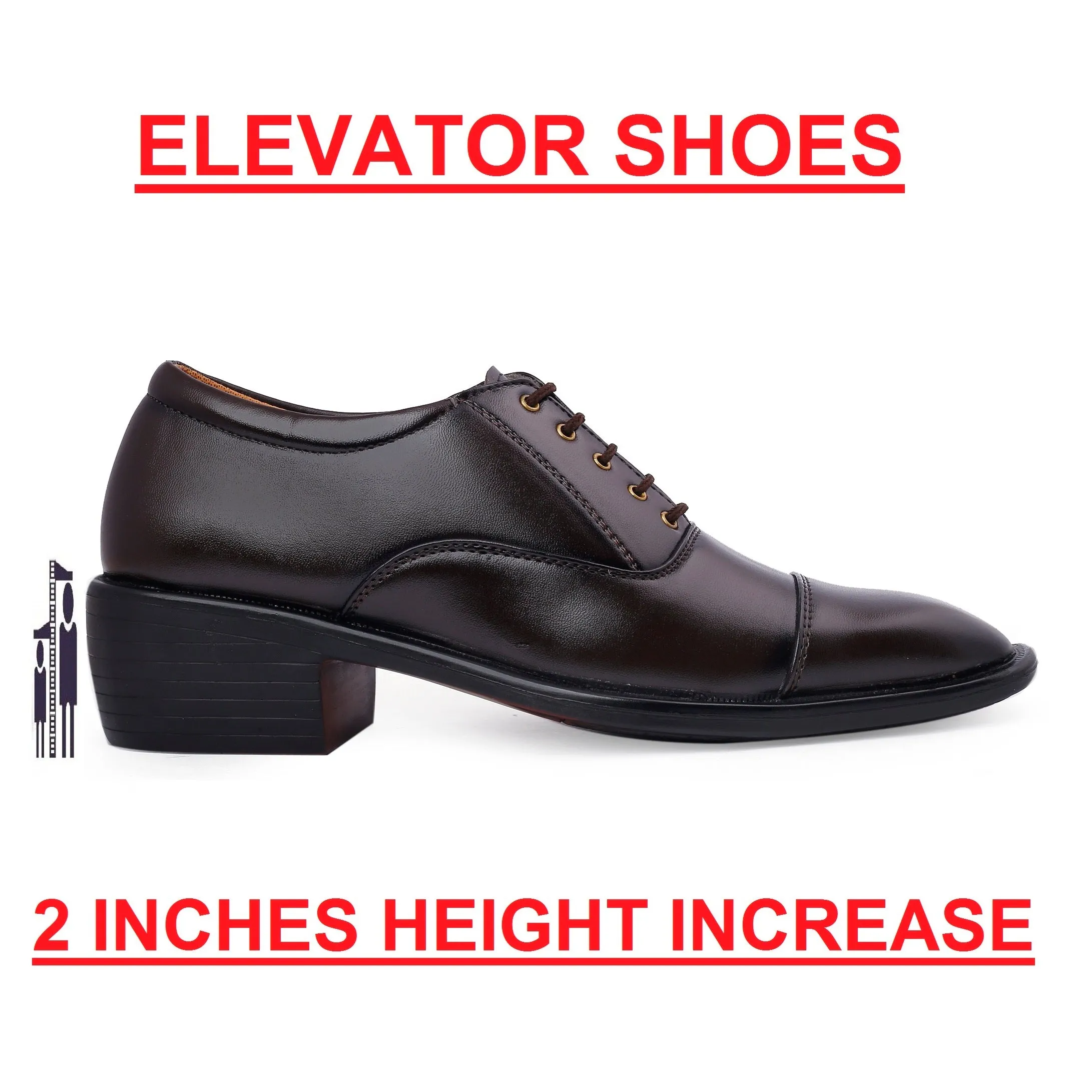 Bxxy Height Increasing Formal Wear Lace-Up Shoe For Men