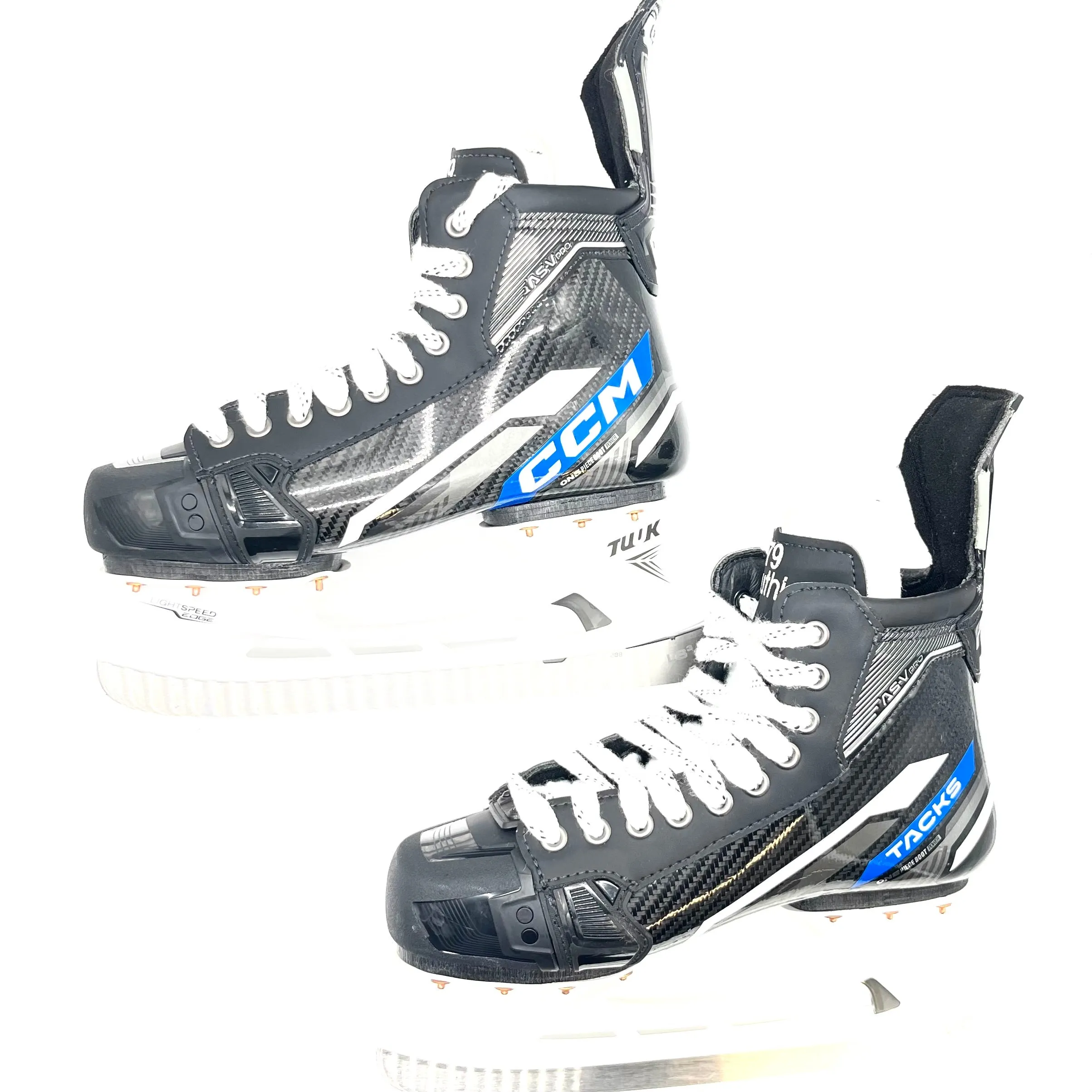 CCM Tacks AS-V Pro Hockey Skates - Size 8.5D (Blue)