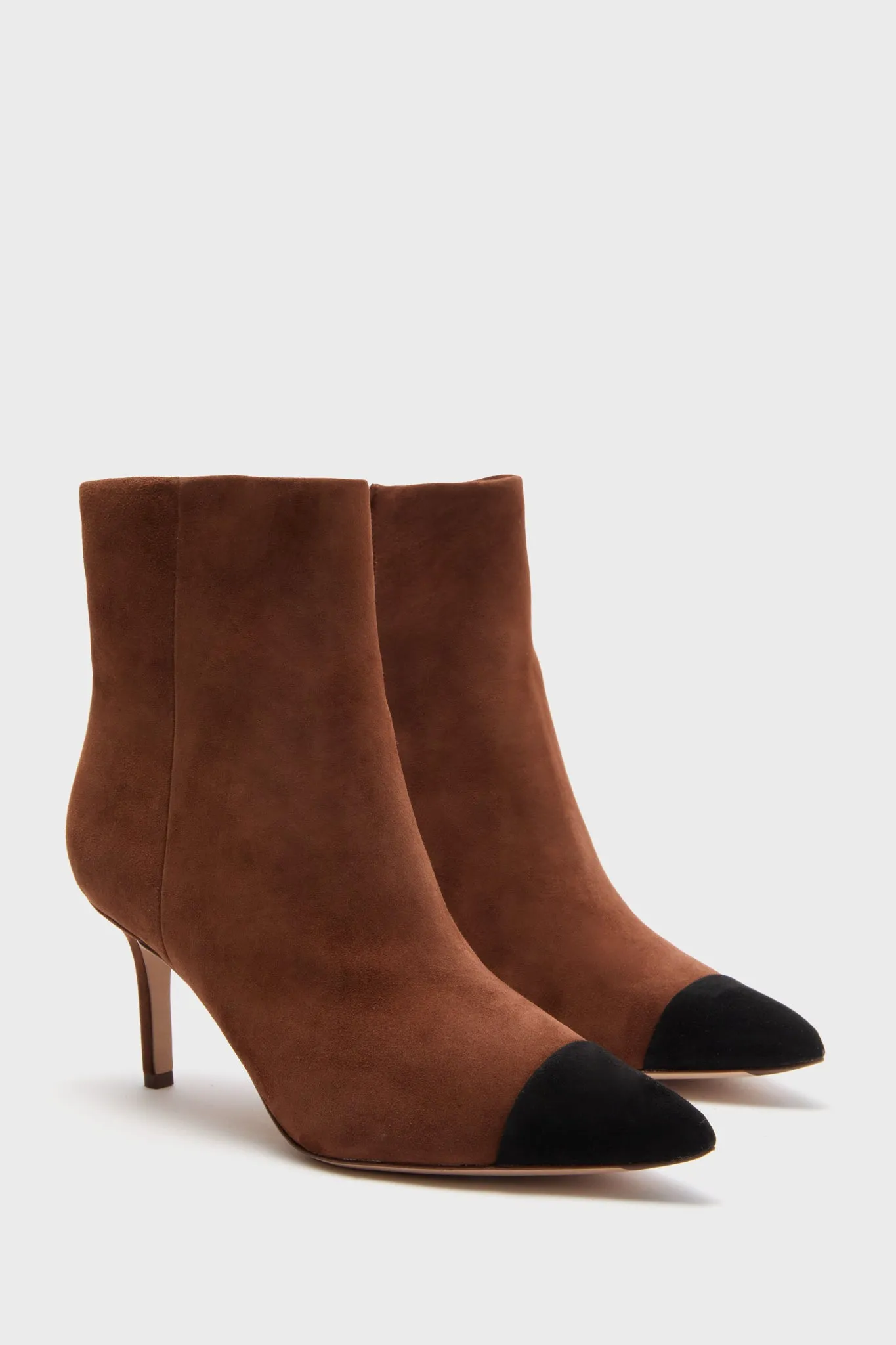 Cedar and Black Lisa Cap Toe Boots