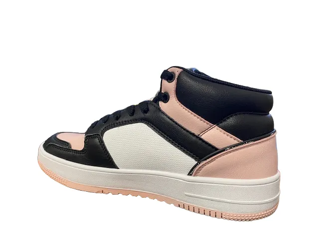 Champion Scarpa sneakers alta da donna Rebound 2.0 Mid S11471 KK001 nero bianco rosa