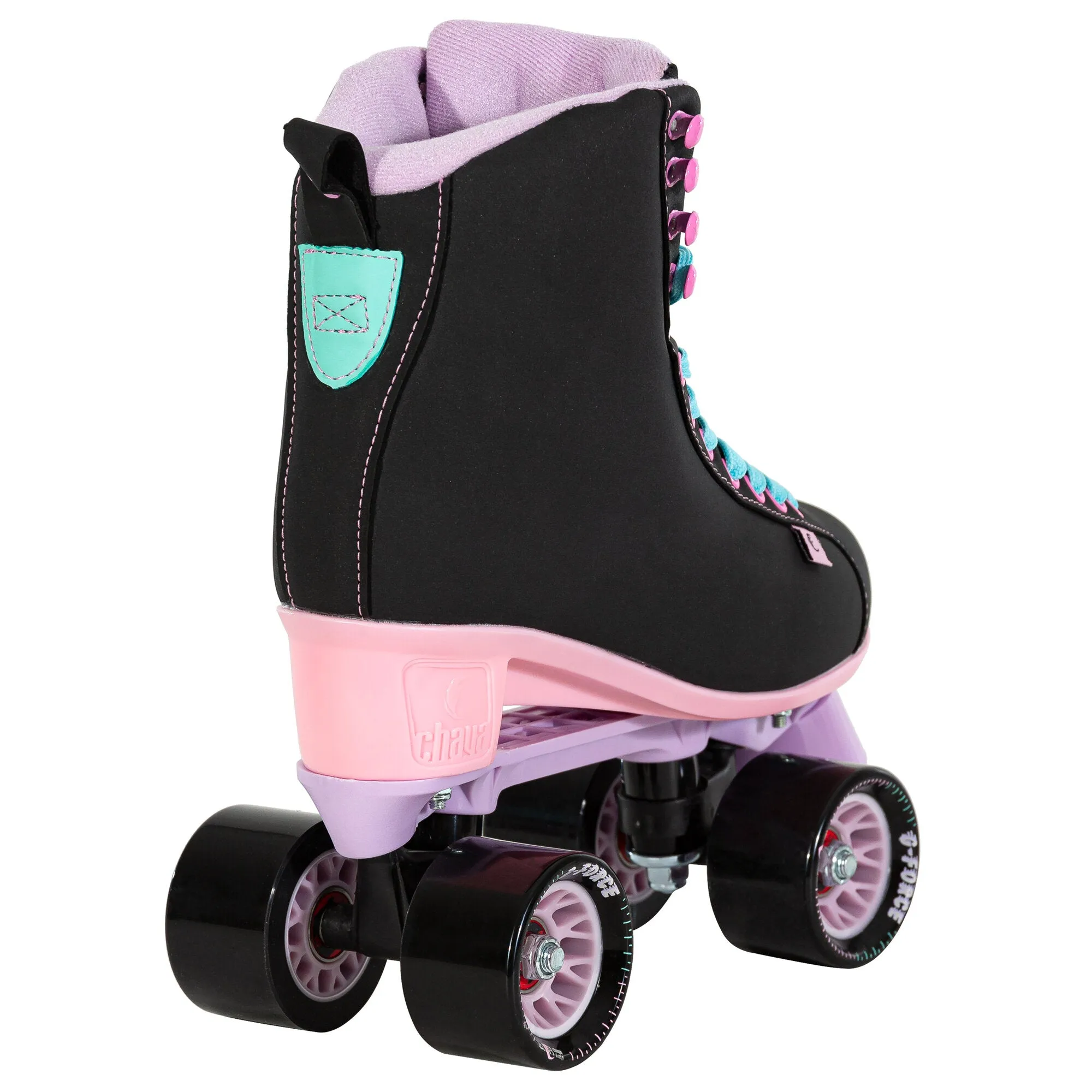 Chaya Melrose Black/Pink/Lavender Roller Skates