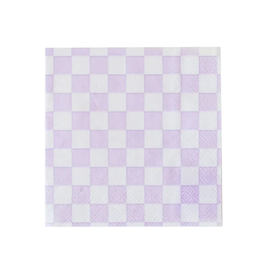 Check It! Purple Posse Napkin, Sm