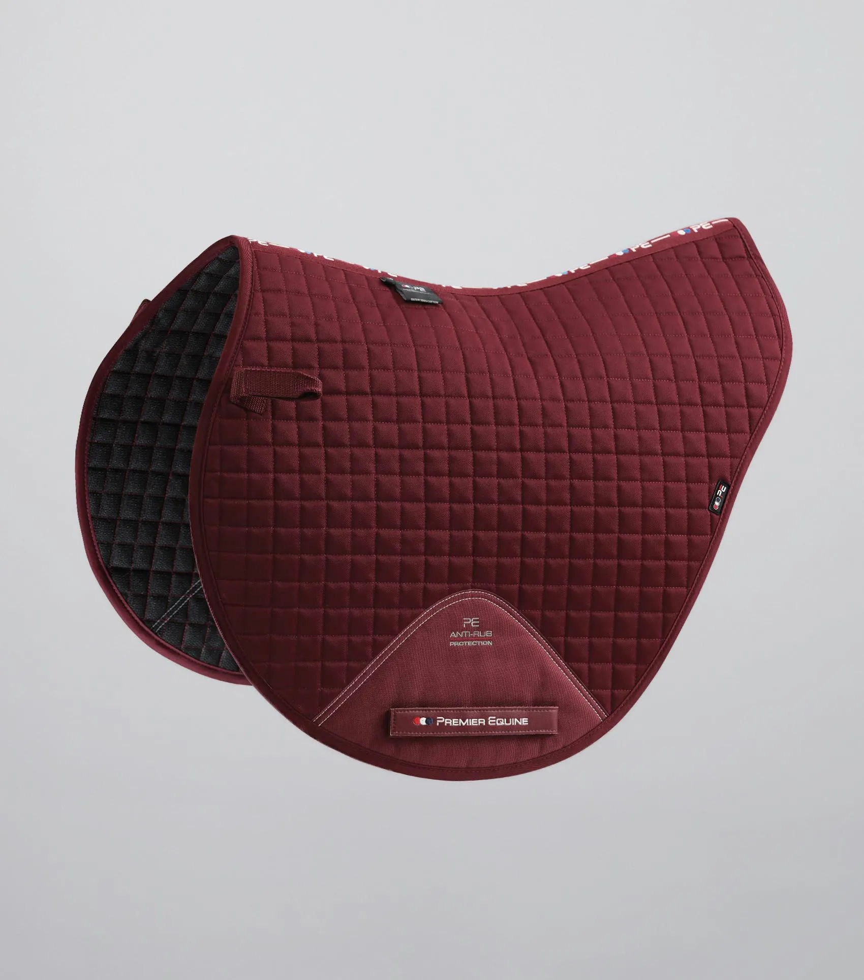 Close Contact Cotton Cross Country Saddle Pad Burgundy