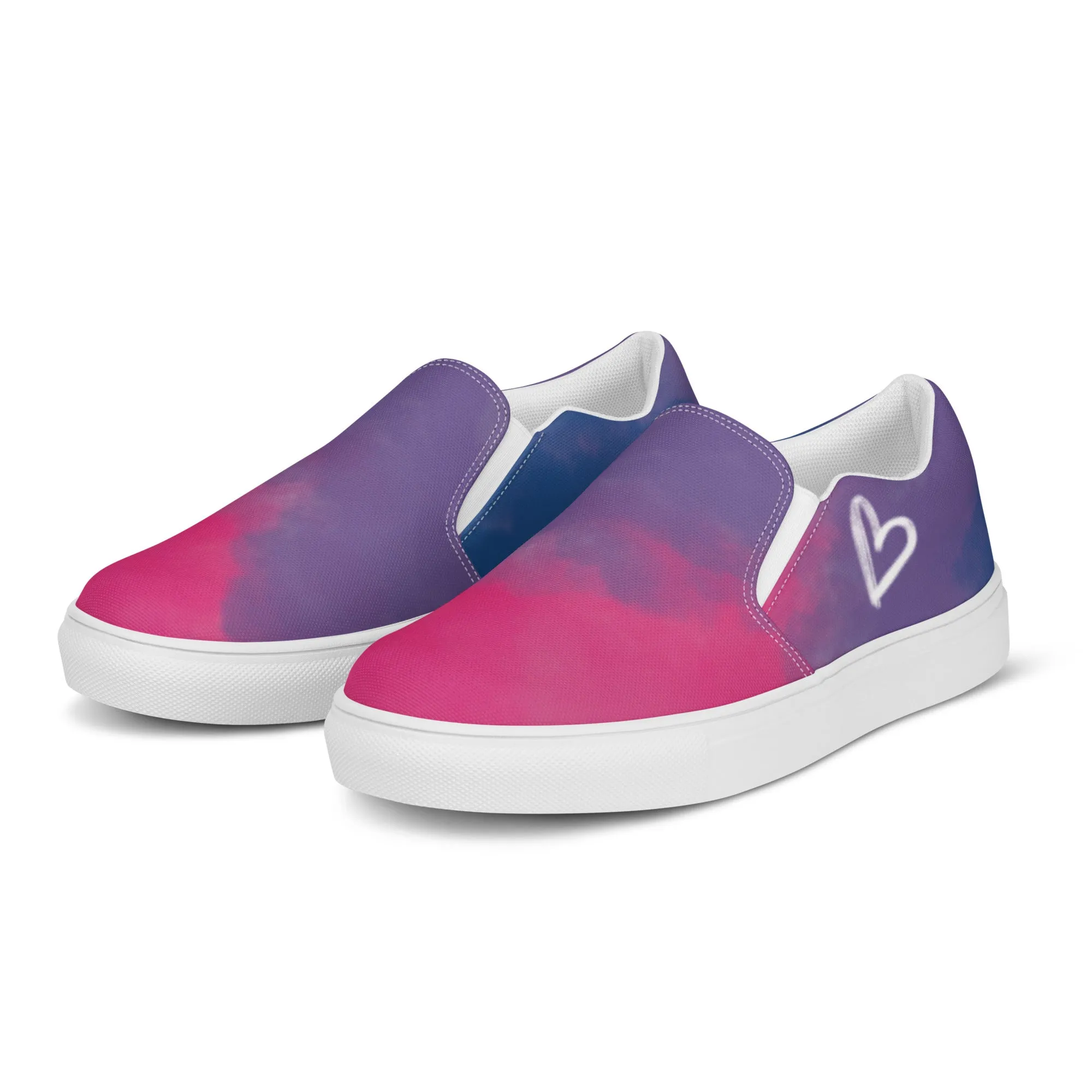 Cloudy Bisexual Slip-on Canvas Shoes (Fem Sizing)