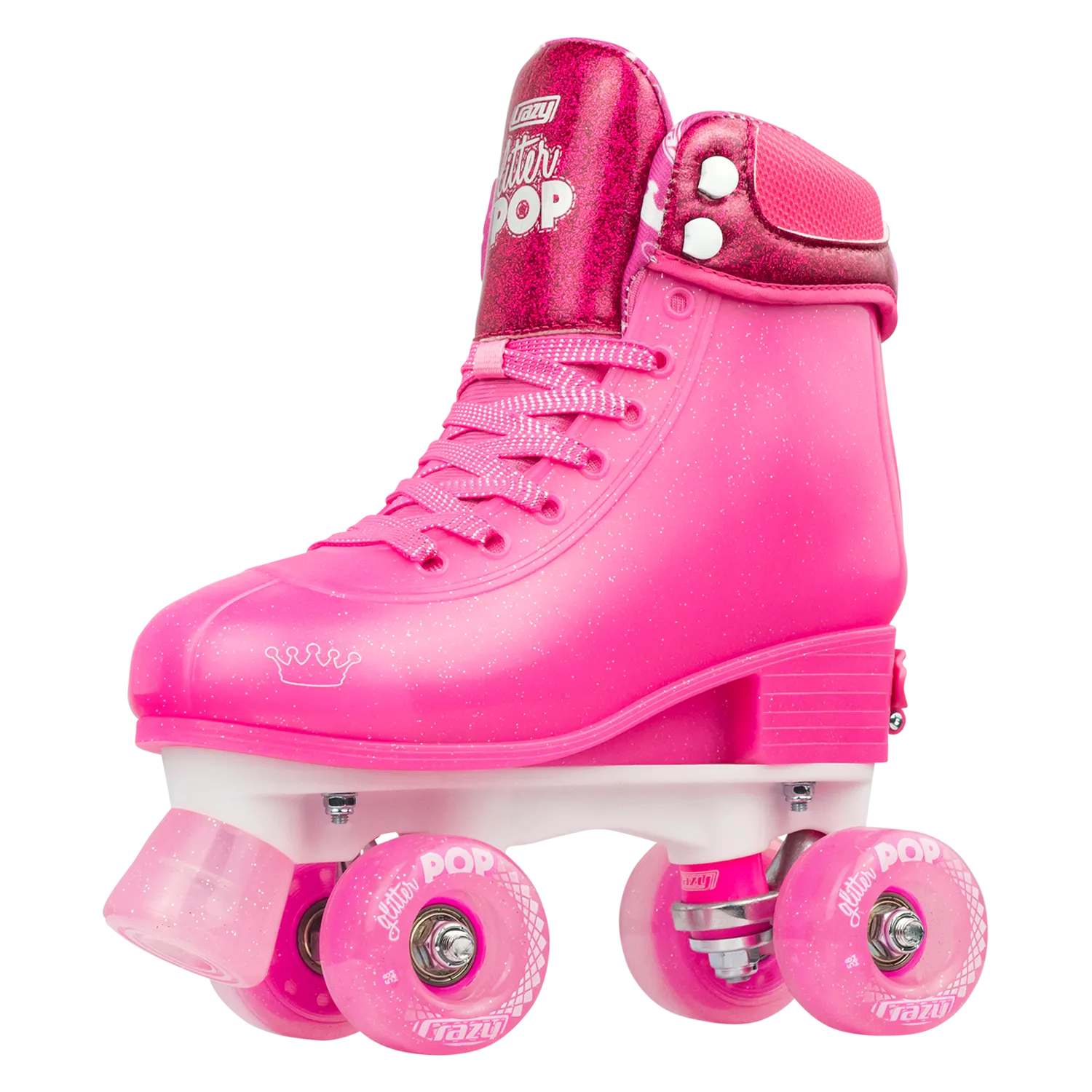 Crazy Glitter Pop Roller Skates Pink