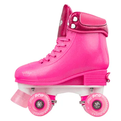 Crazy Glitter Pop Roller Skates Pink