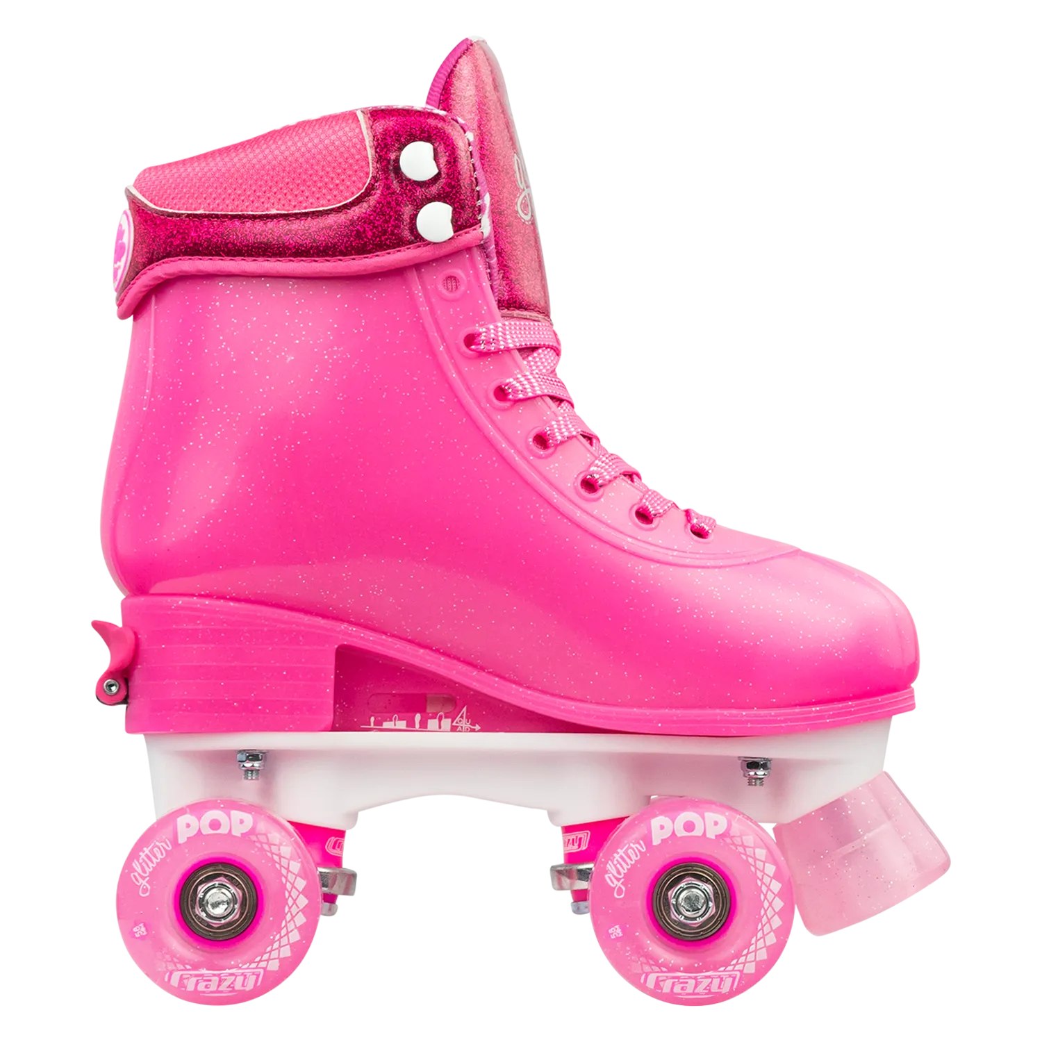 Crazy Glitter Pop Roller Skates Pink