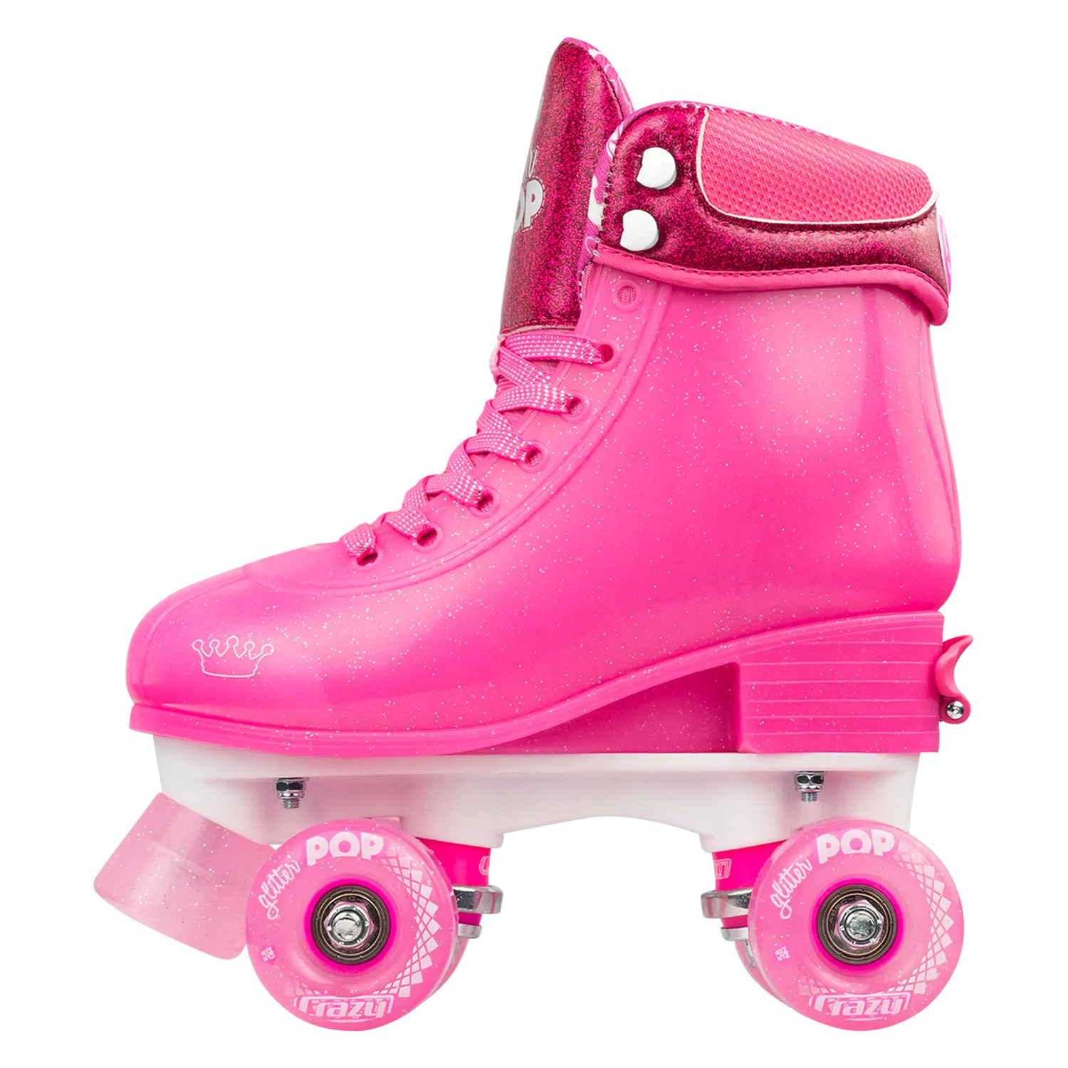 Crazy Glitter Pop Roller Skates Pink