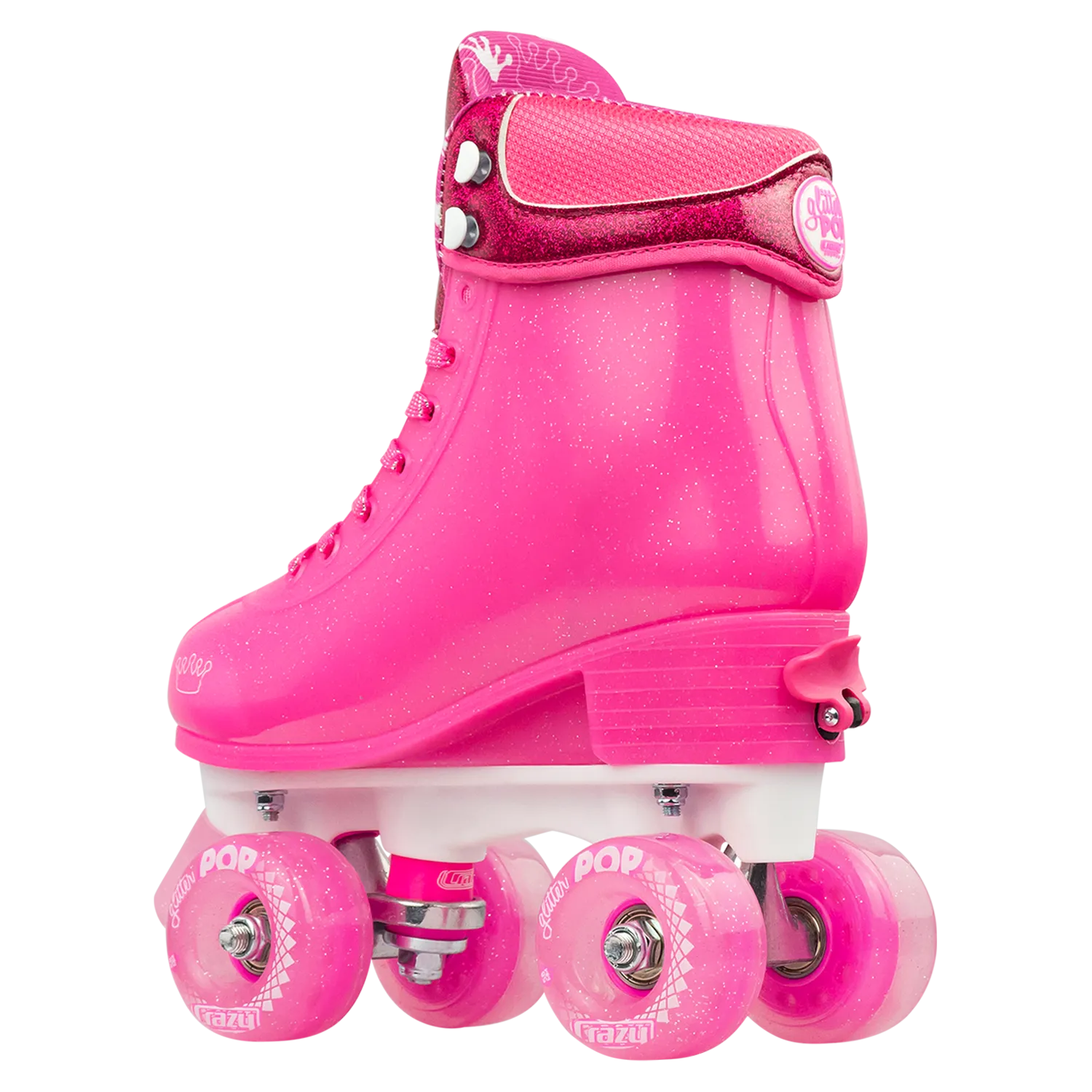 Crazy Glitter Pop Roller Skates Pink