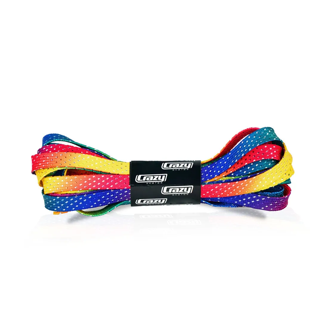 Crazy Laces - Pair - Rainbow Glitter