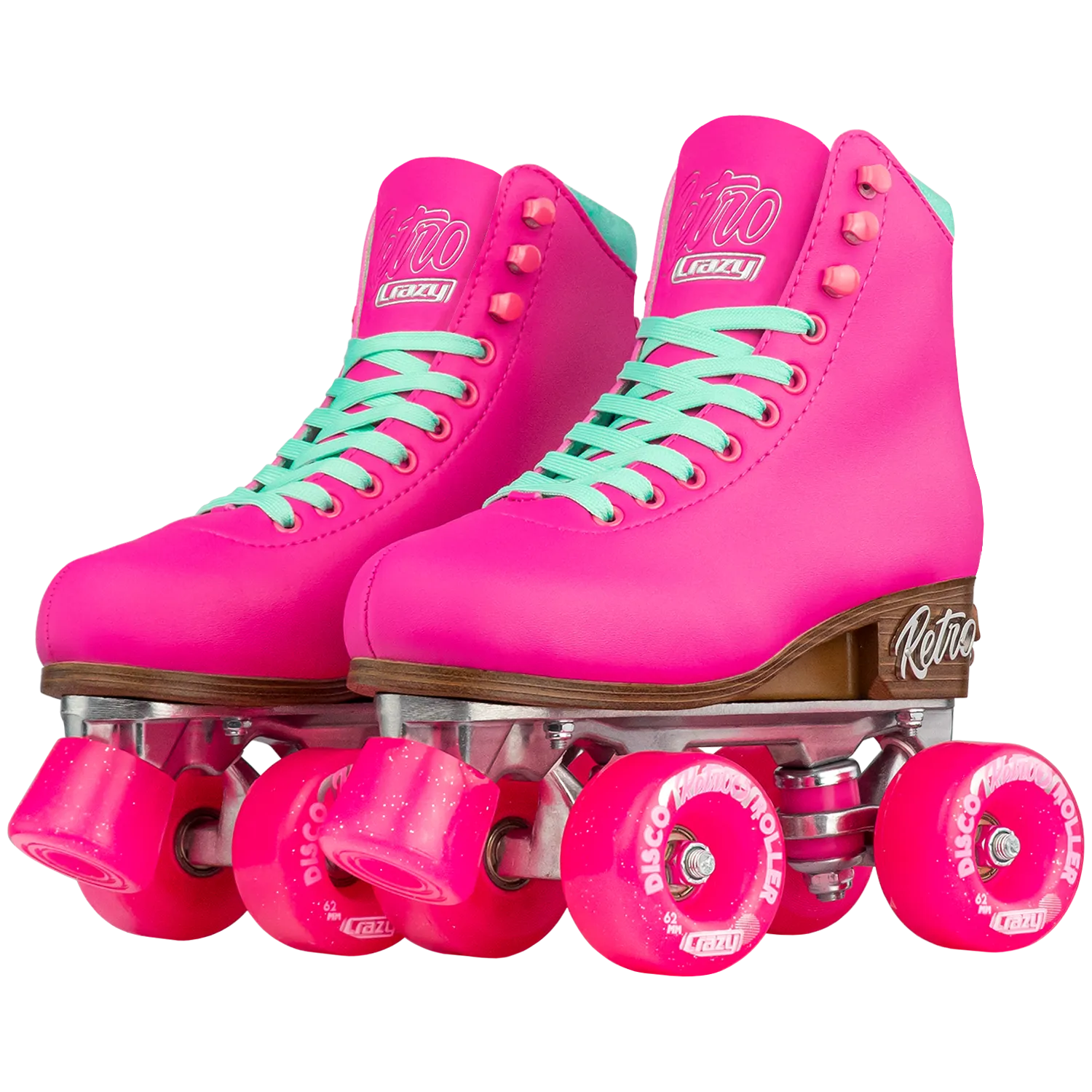 Crazy Retro Adjustable Roller Skates Pink