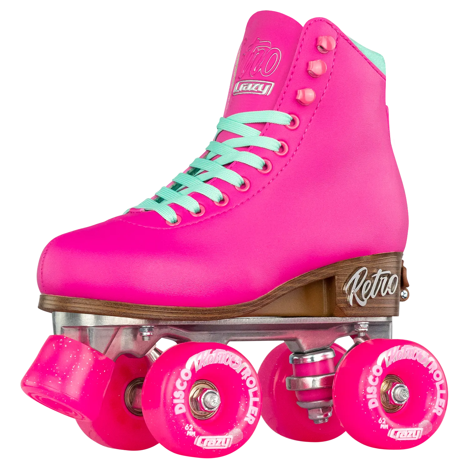 Crazy Retro Adjustable Roller Skates Pink