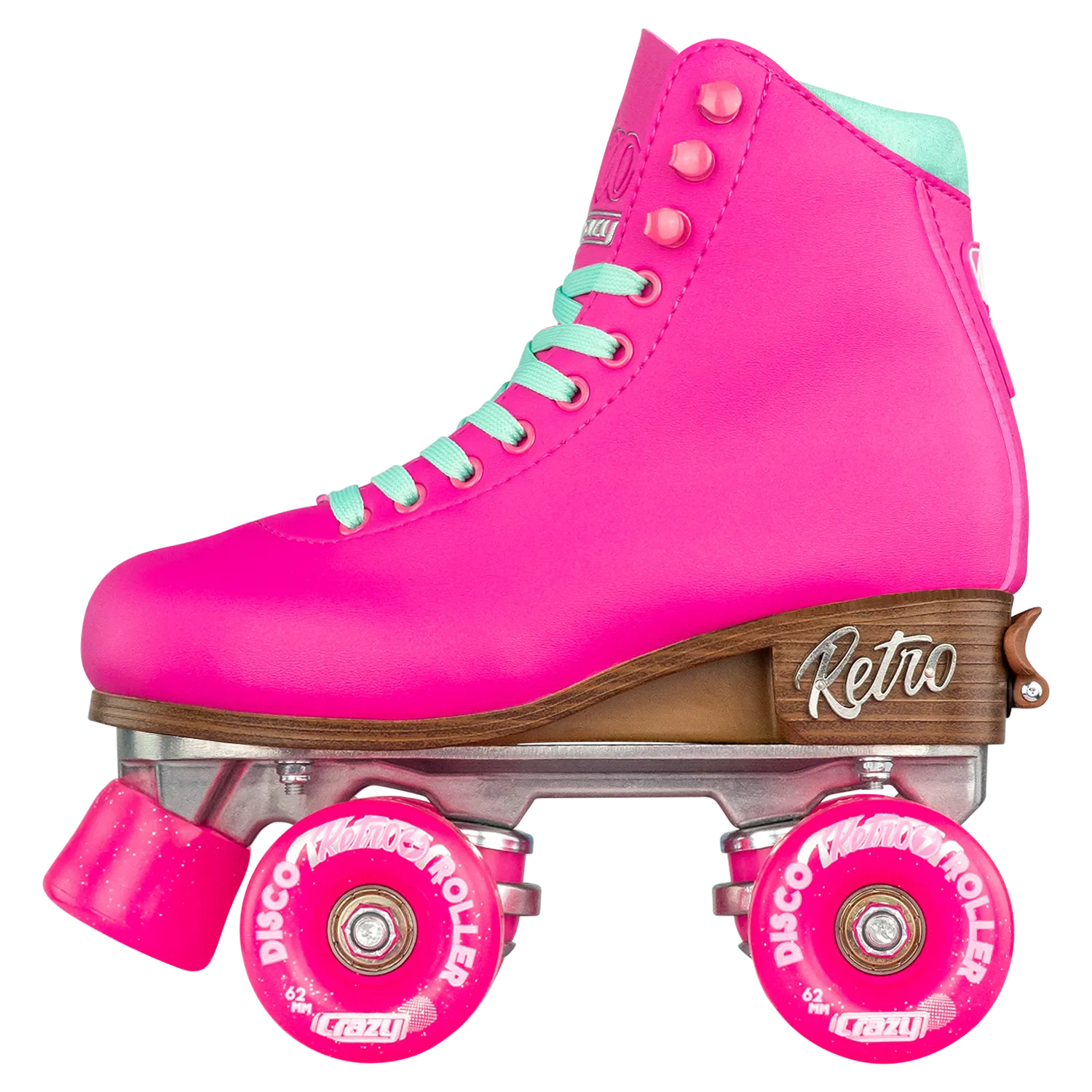 Crazy Retro Adjustable Roller Skates Pink