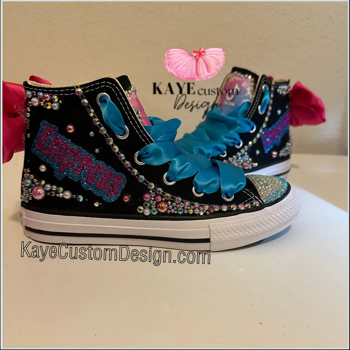 Custom Music Shoes Kids Shoes Girls | Tik tok Bling Rhinestone Shoes Tiktok