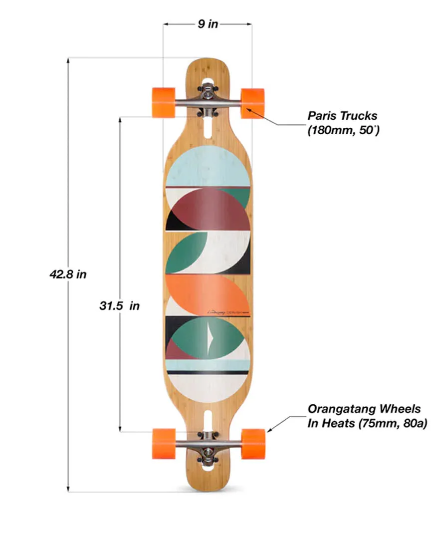 Dervish Flex2 / Paris 180 Trucks Complete Longboard