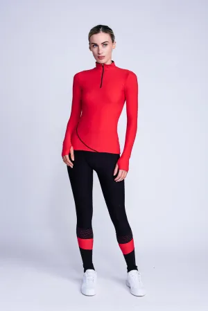 Desire Non-Slip Leggings in Red