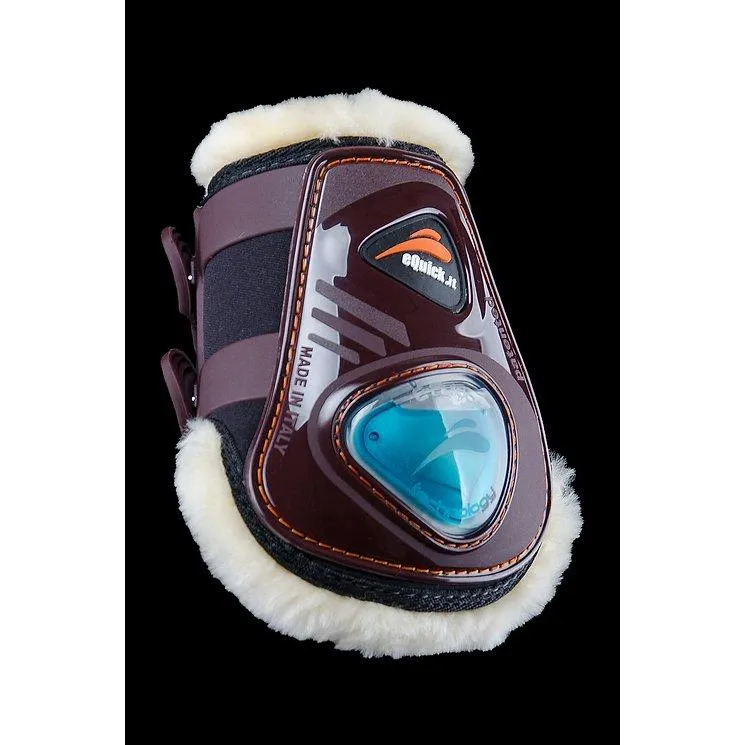 eQuick eShock  Fetlock Boots -  Fluffy Lining - Horse Rear Leg