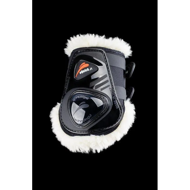 eQuick eShock Legend Tendon Boots -  Fluffy Lining - Horse Rear Leg