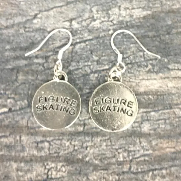 Figure Skater Dangle Earrings